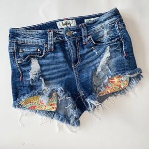 Daytrip distressed shorts jean denim Capricorn high rise‎ size 25